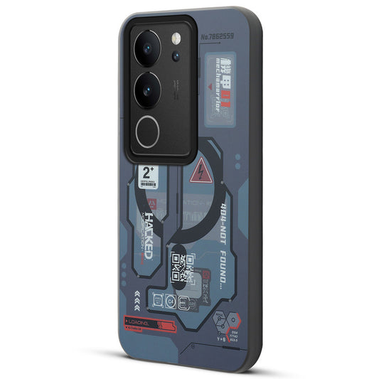 Mechanical Circuit Print Hard Back Cover For Vivo V29 5G