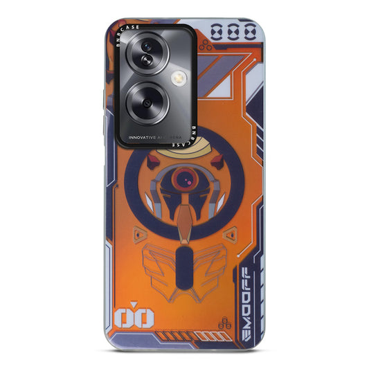 Futuristic Rainbow Effect Circuit Print Hard Back Cover For Oppo A79 5G