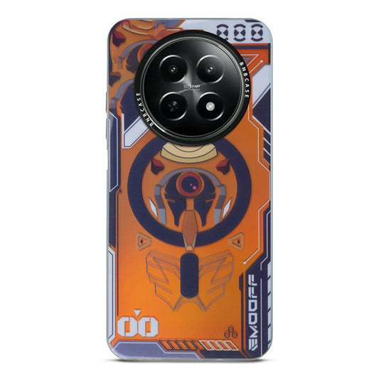 Futuristic Rainbow Effect Circuit Print Hard Back Cover For Realme 12X 5G