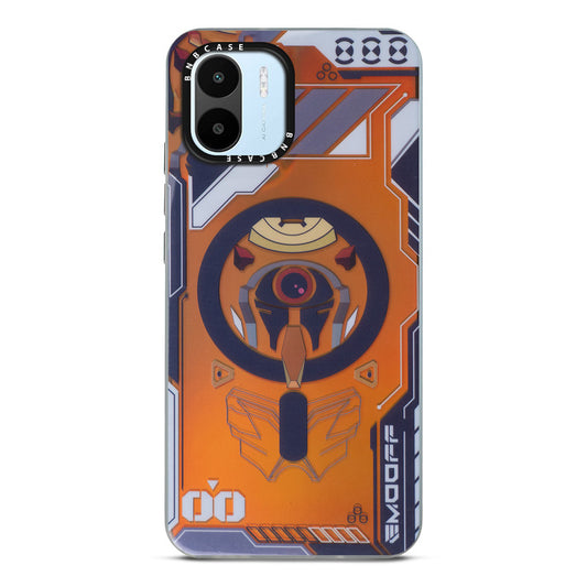 Futuristic Rainbow Effect Circuit Print Hard Back Cover For Redmi A1 2022