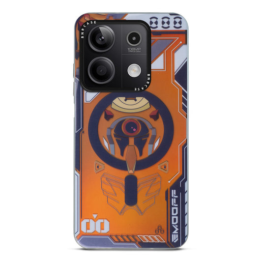 Futuristic Rainbow Effect Circuit Print Hard Back Cover For Redmi Note 13 5G
