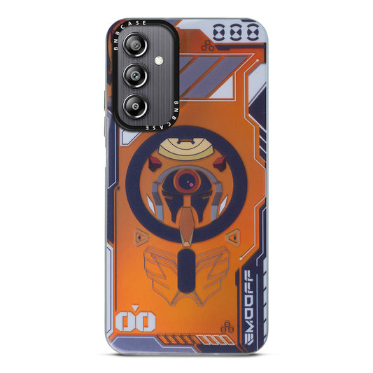 Futuristic Rainbow Effect Circuit Print Hard Back Cover For Samsung A14 4G