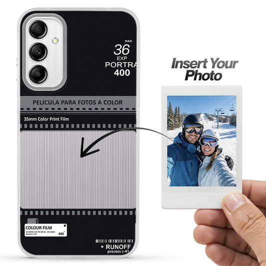 Designer Cover Case with Customizable Transparent Slot for Personalised Photos For Samsung A14 4G