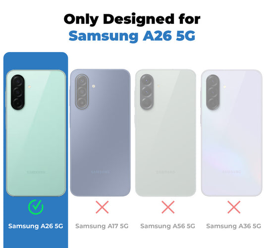 Luxury PU Leather Hard Back Case for Samsung A26 5G, With Micro-Fiber Cloth inside, MagSafe Compatible