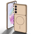 Dual tone silicone Brown back cover for Samsung A35 5G showing camera protection and design
