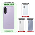 Compatibility comparison image showing Samsung A37 5G supported, while other models are not compatible.