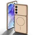Dual tone silicone Brown back cover for Samsung A55 5G showing camera protection and design