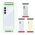 Compatibility comparison image showing Samsung A55 5G supported, while other models are not compatible.