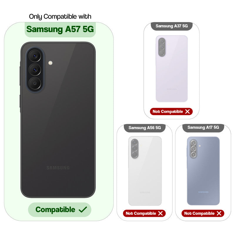 Premium Magnetic Case for Samsung A57 5G with Frosted Back, Soft Silicone Edges & Raised Camera Protection