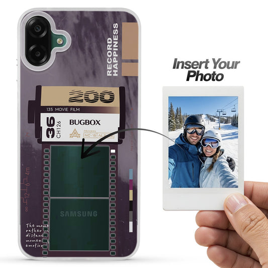 Designer Cover Case with Customizable Transparent Slot for Personalised Photos For Samsung F07