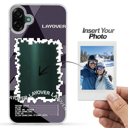 Designer Cover Case with Customizable Transparent Slot for Personalised Photos For Samsung F07