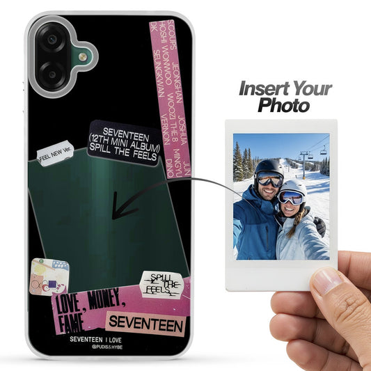 Designer Cover Case with Customizable Transparent Slot for Personalised Photos For Samsung F07