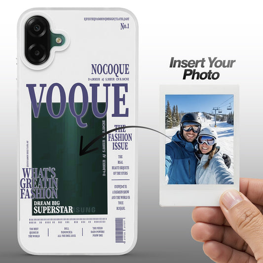 Designer Cover Case with Customizable Transparent Slot for Personalised Photos For Samsung F07