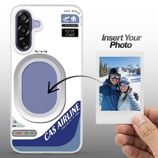 Designer Cover Case with Customizable Transparent Slot for Personalised Photos For Samsung F17 5G