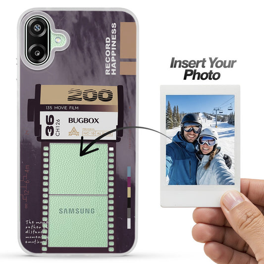 Designer Cover Case with Customizable Transparent Slot for Personalised Photos For Samsung F70e 5G