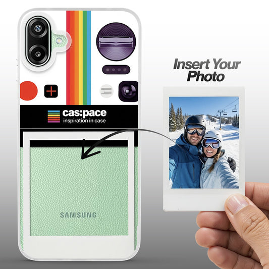 Designer Cover Case with Customizable Transparent Slot for Personalised Photos For Samsung F70e 5G