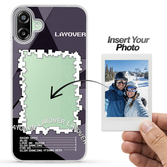 Designer Cover Case with Customizable Transparent Slot for Personalised Photos For Samsung F70e 5G
