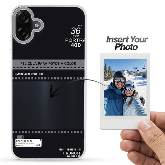 Designer Cover Case with Customizable Transparent Slot for Personalised Photos For Samsung M07