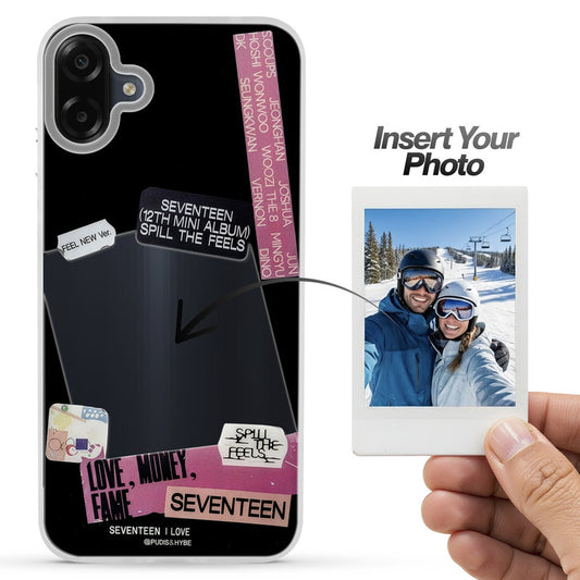 Designer Cover Case with Customizable Transparent Slot for Personalised Photos For Samsung M07