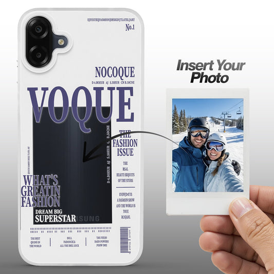 Designer Cover Case with Customizable Transparent Slot for Personalised Photos For Samsung M07