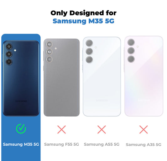 Crystal Clear Colorful Camera Guard for Samsung M35 5G