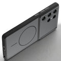 Slim silicone Black phone case for Samsung S23 Ultra 5G side angle view showing grip texture and precise cutouts