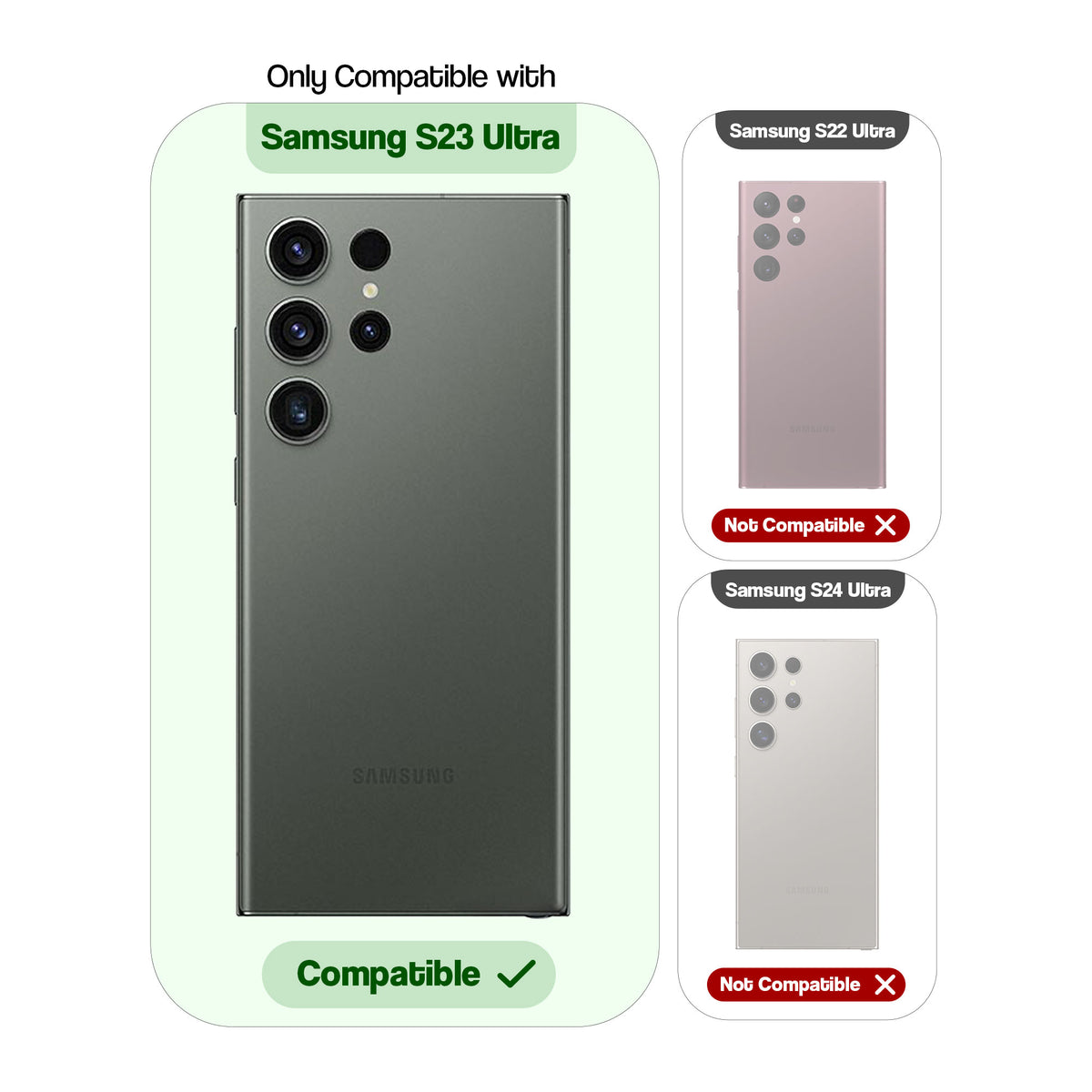 Wireless Charging Support Ready Checks Printed Back Case For Samsung S23 Ultra 5G with Enhanced Grip