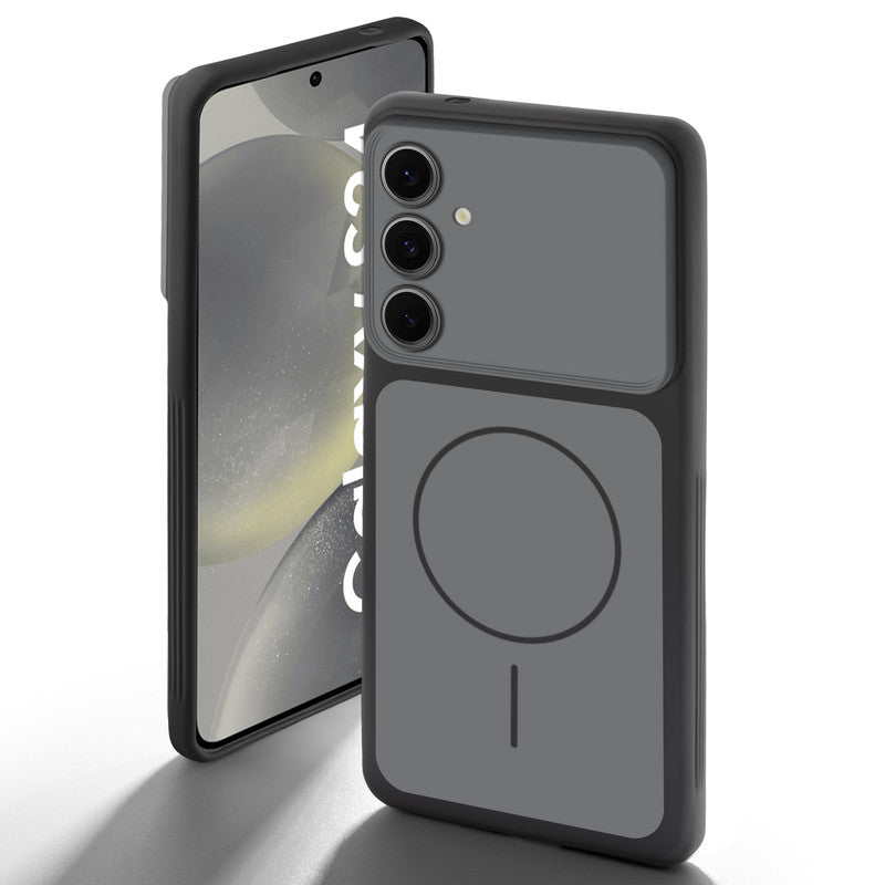 Dual tone silicone Black back cover for Samsung S24 5G showing camera protection and design