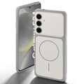 Dual tone silicone White back cover for Samsung S24 5G showing camera protection and design