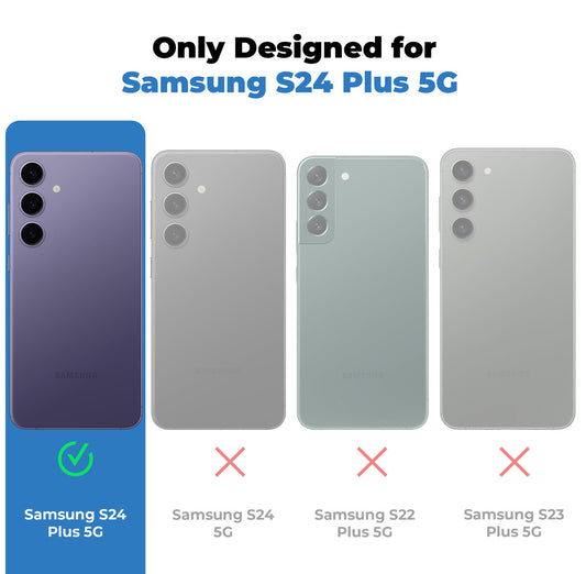 Crystal Clear Colorful Camera Guard for Samsung S24 Plus 5G