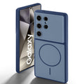 Dual tone silicone Blue back cover for Samsung S24 Ultra 5G showing camera protection and design