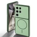 Dual tone silicone Green back cover for Samsung S24 Ultra 5G showing camera protection and design