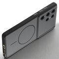 Slim silicone Black phone case for Samsung S25 Ultra 5G side angle view showing grip texture and precise cutouts