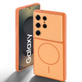 Dual tone silicone Orange back cover for Samsung S25 Ultra 5G showing camera protection and design