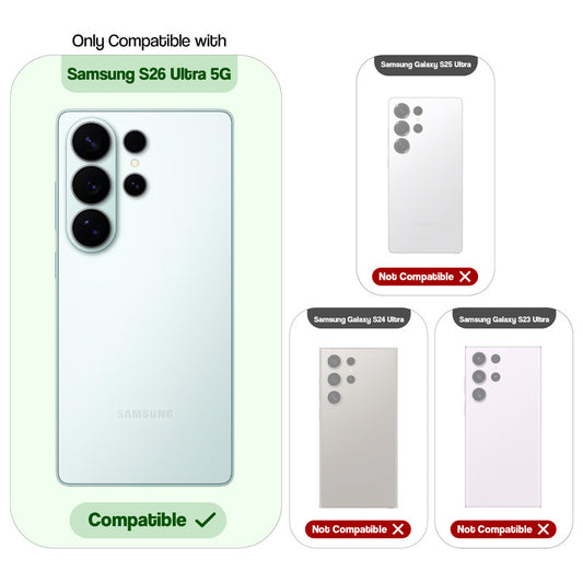 Shockproof Hybrid Transparent Phone Case For Samsung S26 Ultra 5G with Hard Back and Soft Bumper for Maximum Protection