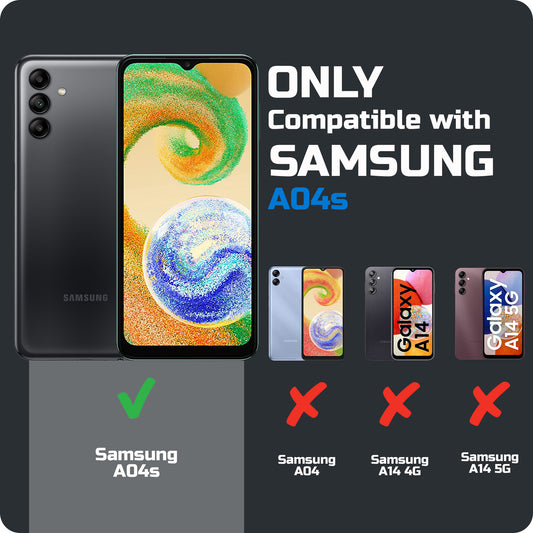 Crystal Clear Hard Back Anti-Yellowing Phone Case For Samsung A04s