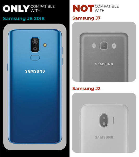 Crystal Clear Hard Back Anti-Yellowing Phone Case For Samsung J8 2018