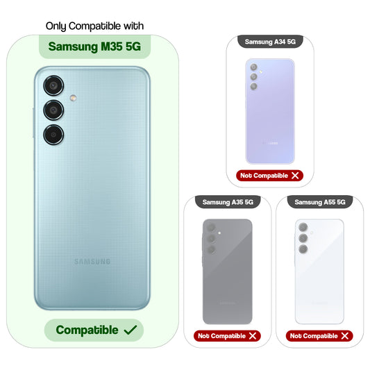 Transparent Edge Hard Case For Samsung M35 5G