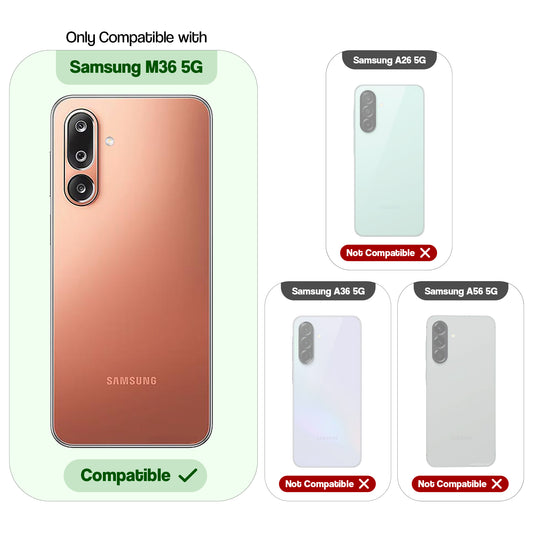 Frosted Sleek Matte With Raised Camera Protection Back Cover Case For Samsung M36 5G