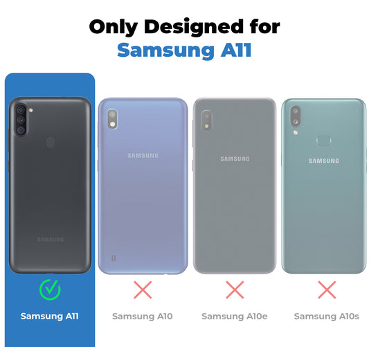 Crystal Clear Hard Back Anti-Yellowing Phone Case For Samsung A11
