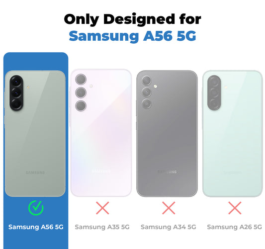 Crystal Clear Colorful Camera Guard for Samsung A56 5G