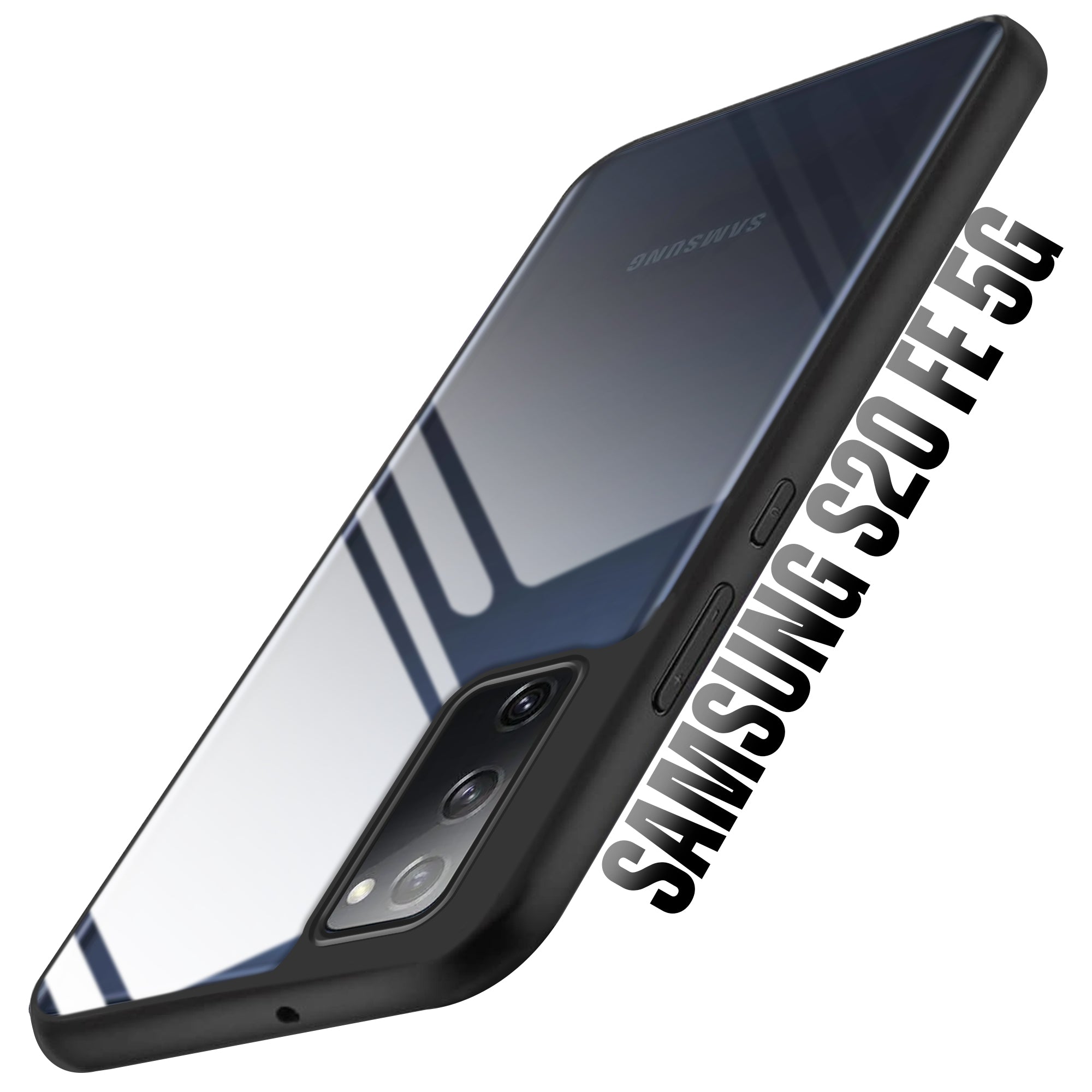 Premium Silicon Soft Framed Case with Clear Back Cover For Samsung S20 FE 5G