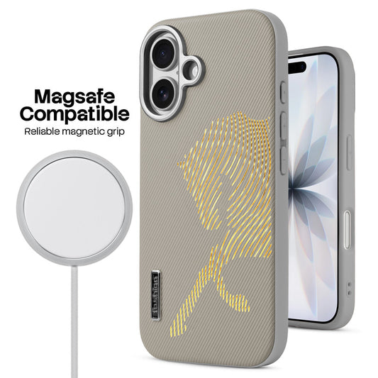 Premium Horse Textured MagSafe Case for Apple iPhone 17 with Metallic Camera Protection & Microfiber Lining