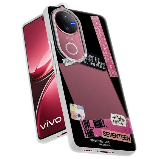 Designer Cover Case with Customizable Transparent Slot for Personalised Photos For Vivo V50 5G