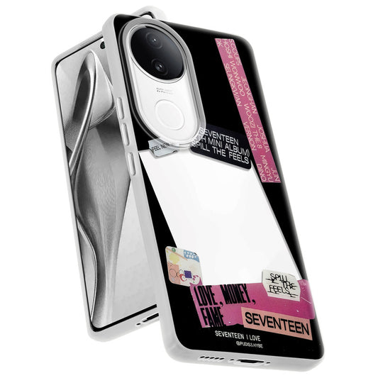 Designer Cover Case with Customizable Transparent Slot for Personalised Photos For Vivo V50e 5G