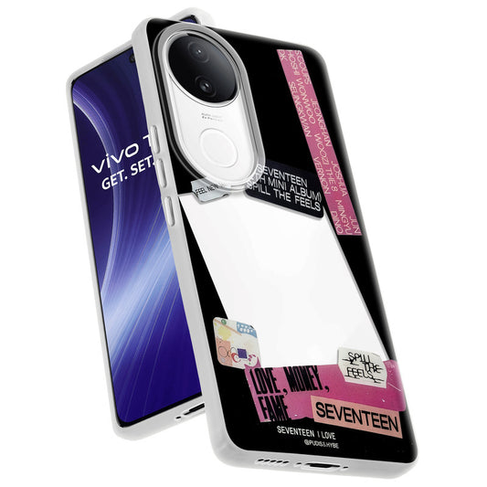 Designer Cover Case with Customizable Transparent Slot for Personalised Photos For Vivo T4R 5G