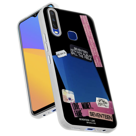 Designer Cover Case with Customizable Transparent Slot for Personalised Photos For Vivo Y12