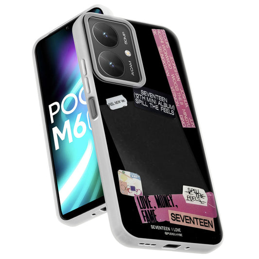 Designer Cover Case with Customizable Transparent Slot for Personalised Photos For Poco M6 5G