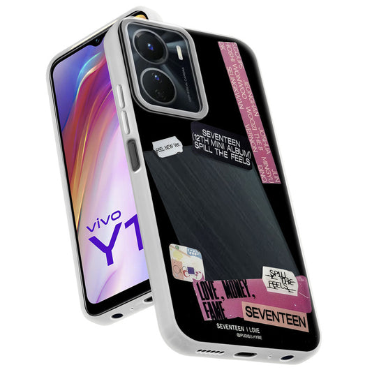 Designer Cover Case with Customizable Transparent Slot for Personalised Photos For Vivo Y16