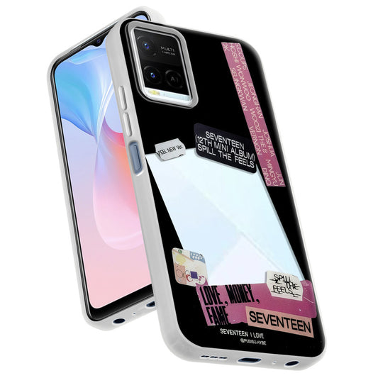 Designer Cover Case with Customizable Transparent Slot for Personalised Photos For Vivo Y21 2021